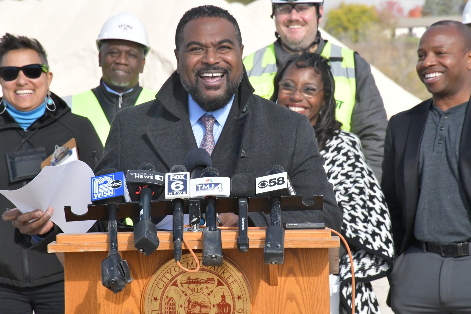 Lafayette Crump at Northridge Mall demolition press conference