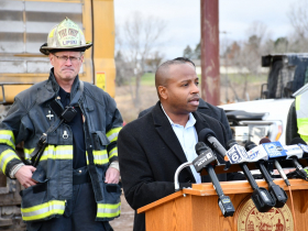 Mayor Cavalier Johnson at Nov. 19, 2024 Northridge Press Conference