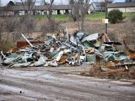 Scrap Metal Pile at Northridge Mall