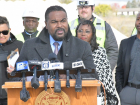 Lafayette Crump at Northridge Mall demolition press conference