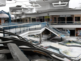 Smashed Escalators at Northridge Mall
