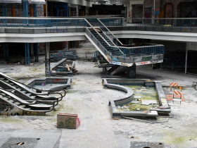 Fire Damaged Stairs at Northridge Mall