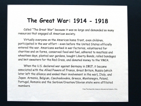 The Wauwatosa Historical Society Kneeland-Walker Museum's, The Great War 1914-1918 exhibit