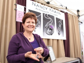 Artist Nancy Krahn, jewelry designer from Algonquin, IL
