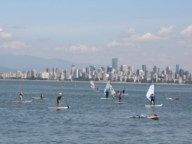 English Bay and Vancouver Skyline