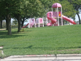 Playset at the end of Bottsford Avenue
