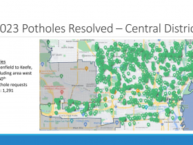 2023 Potholes Filled Map