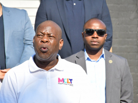 Lamont Davis at 11th Street Press Conference