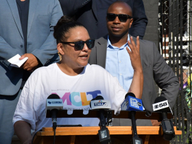 Jeanette Torres at 11th Street Press Conference