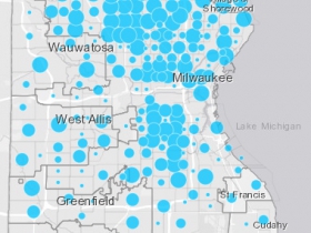 April 5th COVID-19 Milwaukee County Case Map