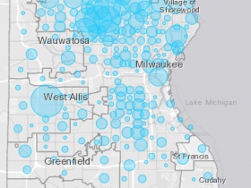 April 7th COVID-19 Milwaukee County Case Map