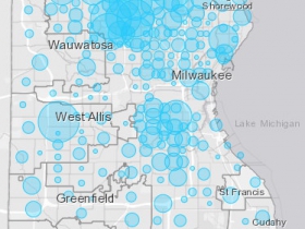 April 9th COVID-19 Milwaukee County Case Map