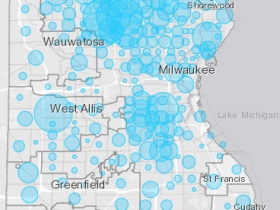 April 12th COVID-19 Milwaukee County Case Map