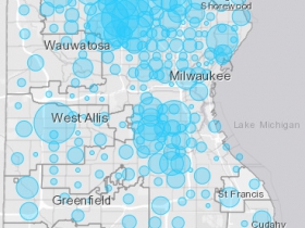 April 13th COVID-19 Milwaukee County Case Map