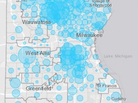 April 15th COVID-19 Milwaukee County Case Map
