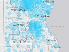 April 17th COVID-19 Milwaukee County Case Map