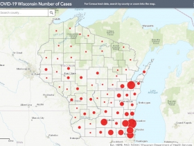 April 29 COVID-19 Wisconsin Case Map