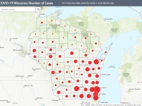 June 24 COVID-19 Wisconsin Case Map