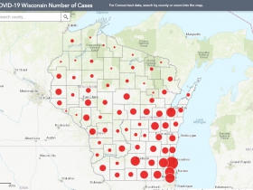 July 2 COVID-19 Wisconsin Case Map