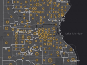 August 11th COVID-19 Milwaukee County - New Cases in Last 7 Days