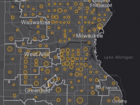August 12th COVID-19 Milwaukee County - New Cases in Last 7 Days