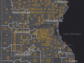 August 13th COVID-19 Milwaukee County - New Cases in Last 7 Days