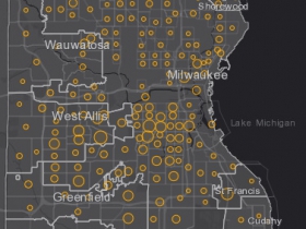 August 21st COVID-19 Milwaukee County - New Cases in Last 7 Days