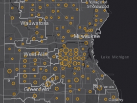August 29th COVID-19 Milwaukee County - New Cases in Last 7 Days