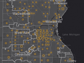 September 8th COVID-19 Milwaukee County - New Cases in Last 7 Days