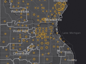 September 17th COVID-19 Milwaukee County - New Cases in Last 7 Days