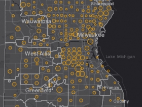 October 8th COVID-19 Milwaukee County - New Cases in Last 7 Days