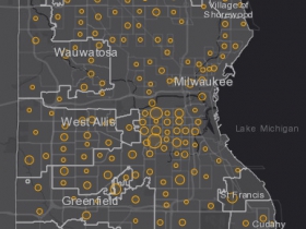 August 28th COVID-19 Milwaukee County - New Cases in Last 7 Days