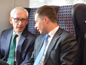 Tony Evers and Pete Buttigieg