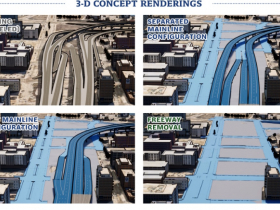 Interstate 794 Reconfiguration Options Renderings - Looking East