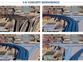 Interstate 794 Reconfiguration Options Renderings - Looking North