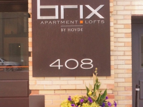 Brix Apartment Lofts Signage