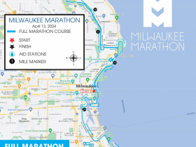 2024 Milwaukee Marathon Full Marathon Map