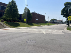 Raised Crosswalk at Windlake Avenue and S. 10th Street