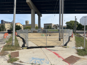 Green Infrastructure Improvement Construction at W. Bruce St.