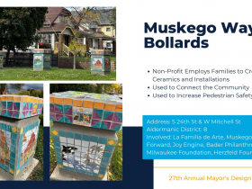 Muskego Way Bollards - 2024 Mayor's Design Awards