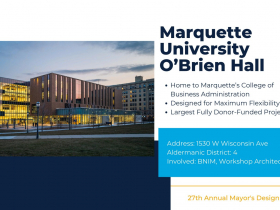 Marquette University O'Brien Hall - 2024 Mayor's Design Awards