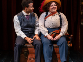 Milwaukee Repertory Theater presents Little Women in the Quadracci Powerhouse January 16 – February 18, 2024. Pictured Austin Winter and  Amelio García/  Photo by Michael Brosilow