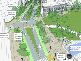 Kilbourn Avenue Changes - Connec+ing MKE Downtown Plan 2040