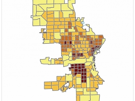 Milwaukee Population Density Map