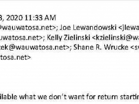  Emails in the inboxes of Wauwatosa SOG detectives discussing the cell phones of protesters