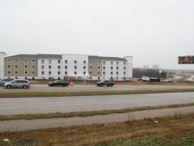 WoodSpring Suites Hotel Construction with Park Place, Interstate 41