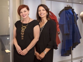 Ashley Brooks, chair of Mount Mary's Fashion Department and Donna Ricco