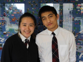Nhia Vang (right) and Kia Vue (left)
