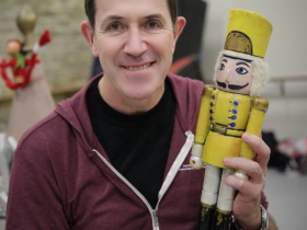 Michael Pink with nutcracker