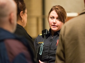 Diana Rowe, District Six Commander Milwaukee Police Department. Photo by Benjamin Slane.